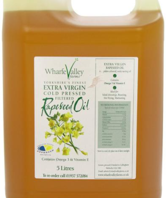 Wharfe Valley Farms Rapeseed Oil 5l