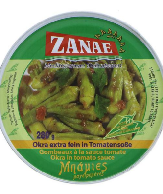 ZANAE Gombo en Sauce Tomate Plats Préparés Vegan 280g