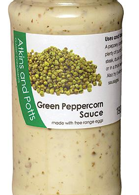 Atkins & Potts Sauce Poivre Vert Sans Gluten 180g