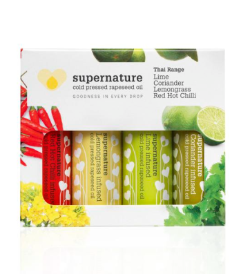 Supernature Thai Range Huile de Colza Infusée Vegan 4x100ml
