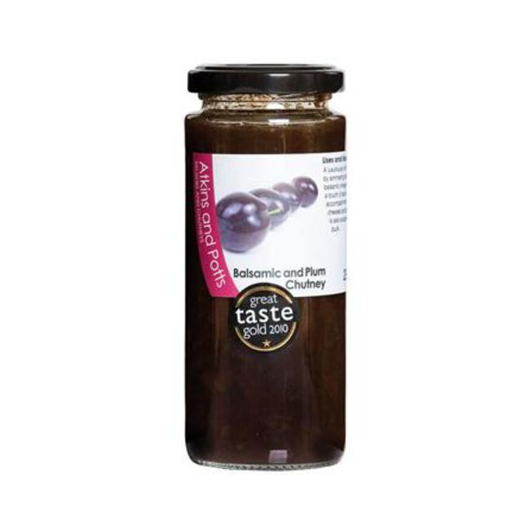 Chutney au balsamique et aux prunes Atkins & Potts sans produits laitiers 290g
