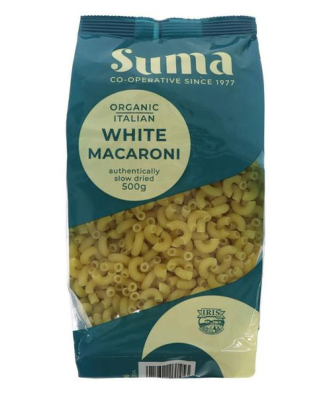 Pâtes Macaroni Blanc Bio Suma 500g