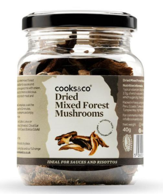 Cooks & Co Mélange de Champignons Forestiers Séchés Vegan 40g
