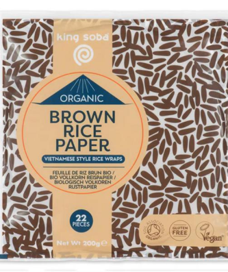 King Soba Feuille de Riz Brun Biologique 200g