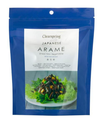 Algues Arame Clearspring sans produits laitiers, Végétalien 30g