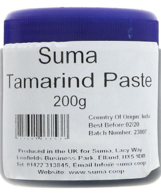 Suma Pâte de Tamarin Sans Gluten, Vegan 200g