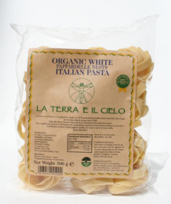 La Terra e il Cielo Pappardelle de Pâtes Blanches Bio 500g