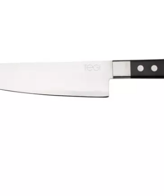 Maserin TEGI 2500-19PN couteau de chef noir, 19 cm