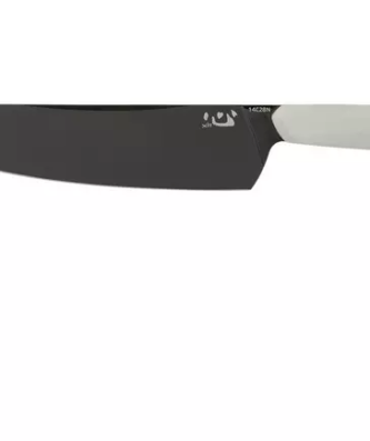 Xin Cutlery XinCore XC125 White G10, Red Liners, Black TiN Coating, couteau de chef 21,5 cm
