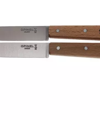 Couteaux d'office Opinel, lot de 2 N°122 naturel, inox