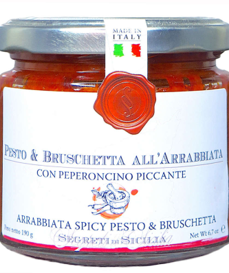 Pesto & Bruschetta Arrabiata Pot 190g - Cutrera