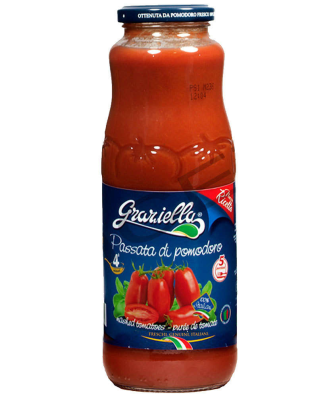 Passata di Pomodoro 690 g Passata de tomates italiennes en bocal - Graziella