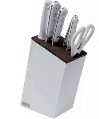Wüsthof Classic White set de 6 couteaux version santoku avec bloc, 1090270601
