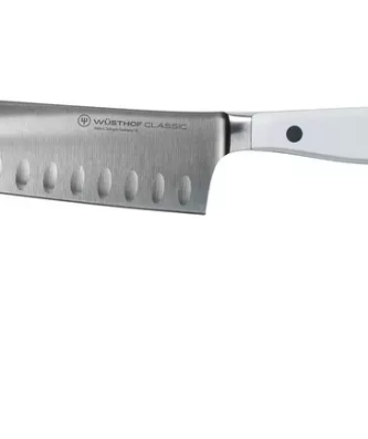 Wüsthof Classic White santoku avec alvéoles 14 cm, 1040231314