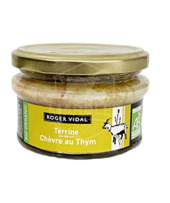 Terrine de chèvre au thym bio 130 gr.