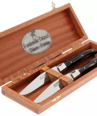 2 couteaux à steak pointe de corne noire Fontenille Pataud (Copie) (Copie) (Copie) (Copie) (Copie) (Copie)