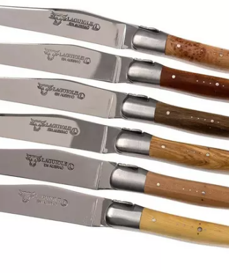 Laguiole en Aubrac set de couteaux à steak 6 pièces bois français