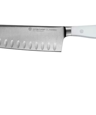 Wüsthof Classic White santoku avec alvéoles 17 cm, 1040231317