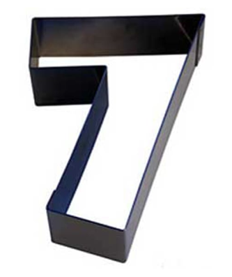 Emporte-pièce Chiffre N°1 inox