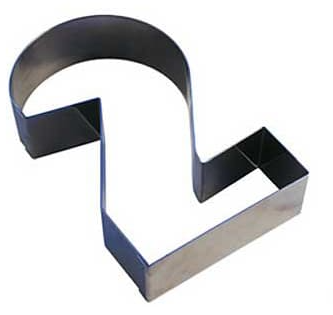 Emporte-pièce Chiffre N°2 inox