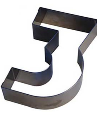 Emporte-pièce Chiffre N°3 inox