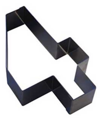 Emporte-pièce Chiffre N°4 inox