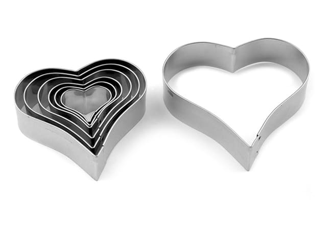 Emporte-pièce cœur inox