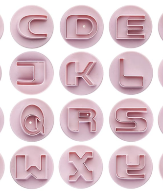 Emporte-pièces lettres