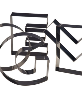 Emporte-pièce Lettre inox