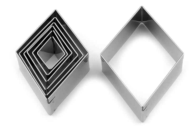 Découpoir losange inox uni