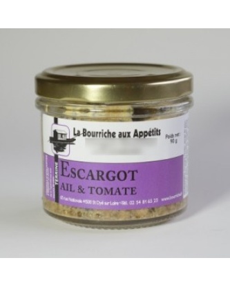 Escargot et tomate aillée