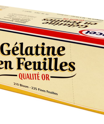 Feuilles de gélatine qualité or 210 bloom