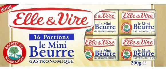 Beurre doux, fabriqué en Normandie