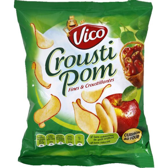 Nature, fines tranches de pomme croustillantes