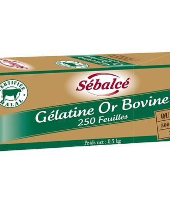 Gélatine Or origine bovine