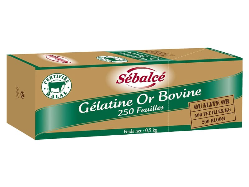 Gélatine Or origine bovine