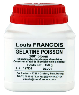 Gélatine de poisson 200 bloom en poudre