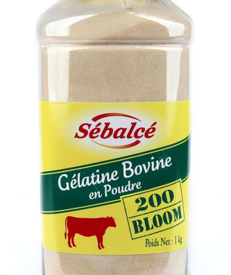 Gélatine en poudre 200 bloom origine bovine