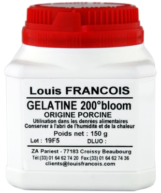 Gélatine en poudre 200 bloom origine porcine