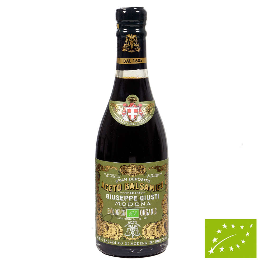Giusti Bio-Denso 3 médailles d'or 250 ml 12 ans Aceto Balsamico di Modena IGP Champagnotta