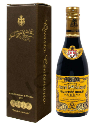 Quarto Centenario 15 Ans 4 Médailles d'Or 250ml - Giusti - Aceto Balsamico Modena IGP Champagnotta
