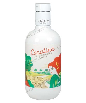 Huile d'olive extra vierge Coratina Monocultivar, variété pure 500 ml - Guglielmi