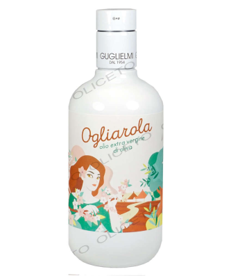 Huile d'olive extra vierge monocultivar Ogliarola, cépage 500 ml - Guglielmi