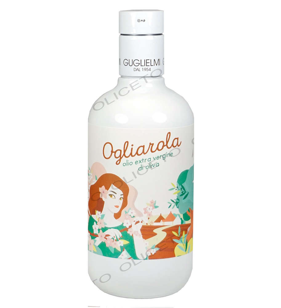 Huile d'olive extra vierge monocultivar Ogliarola, cépage 500 ml - Guglielmi