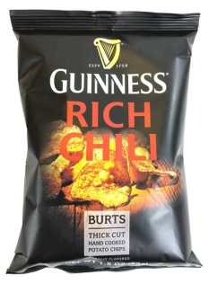 Burts Guinness Chips Rich Chili Flavor