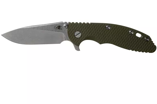 Rick Hinderer XM18 3,5” 20CV Slicer, OD Green G10 couteau de poche