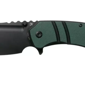 Kansept XL Korvid T1030A1 Black, OD Green Black G10 couteau de poche, design Justin Koch