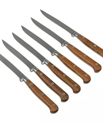 Maserin Apollo Bocote 2411-BO ensemble de 6 couteaux à steak