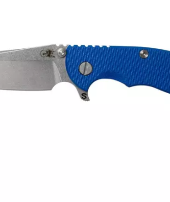 Rick Hinderer XM18 3.5" Skinny Sheepsfoot 20CV, Blue G10 couteau de poche