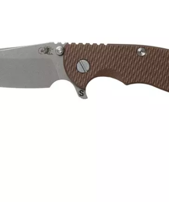 Rick Hinderer XM18 3.5" Skinny Sheepsfoot 20CV Working Finish, Flat Dark Earth G10 couteau de poche